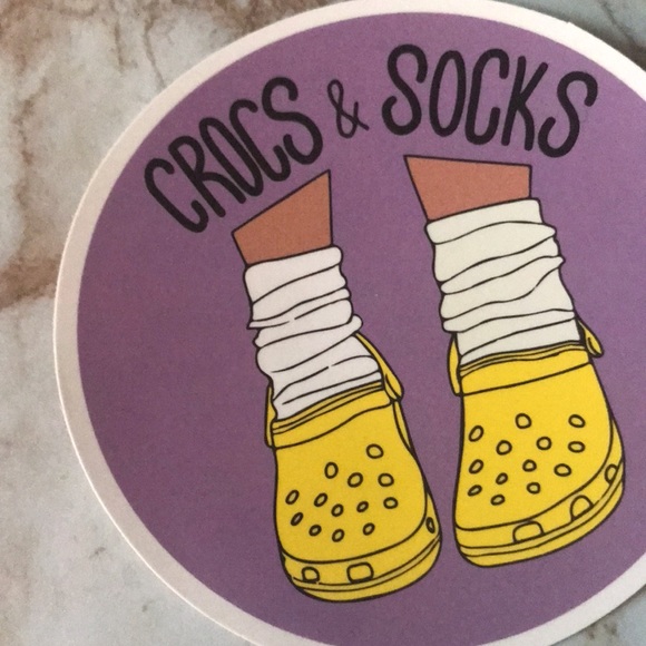 Crocs and Socks Sticker - Picture 3 of 7